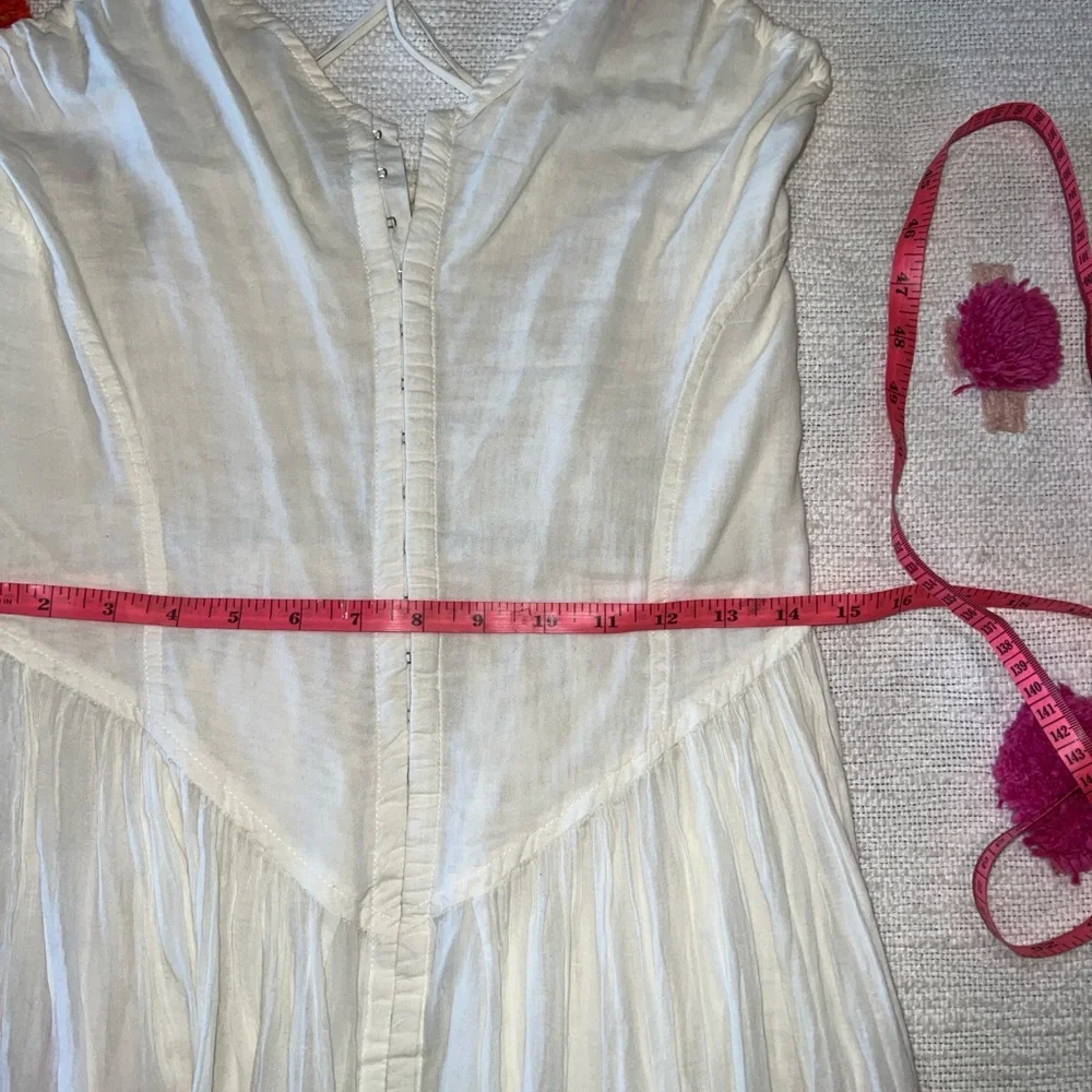 Free People Heating Up Maxi Slip Dress NWOT Small Ivory Cream - Picture 10 of 16